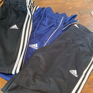 Adidas Bundle of 3 Size Large Women’s Nylon Activewear/Warm Up Pants